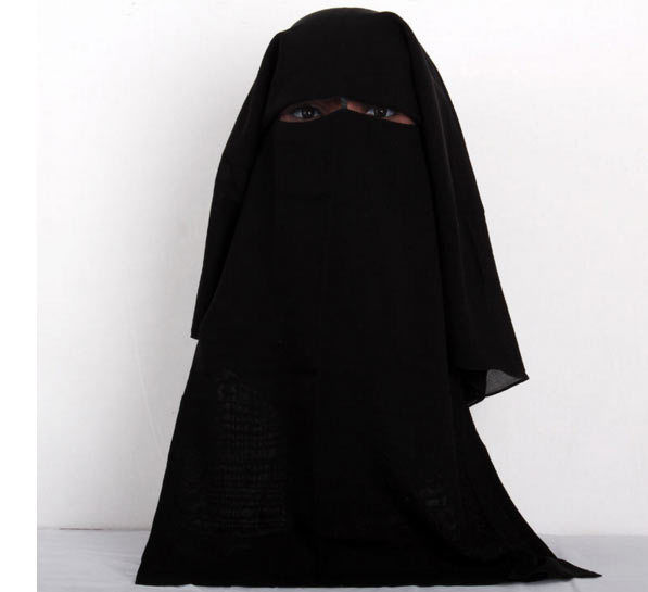 3 Layers Niqab Burqa Sunnah Hijab Veil Face Cover Islamic Muslim Arabian Bedouin Scarves