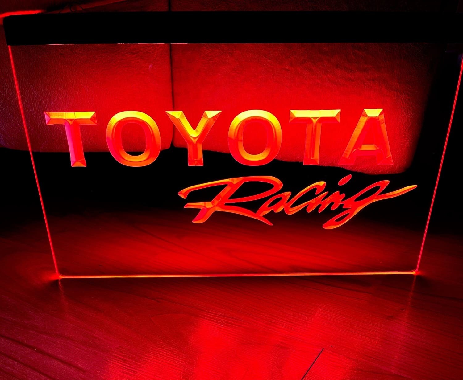 Toyota Racing Car Illuminated Led Neon Sign Home Decor, Lights Décor Craft Art Other