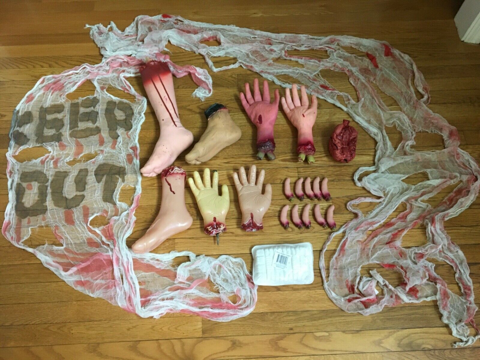 Halloween Body Parts Lot Of Hands Feet And Similar Items