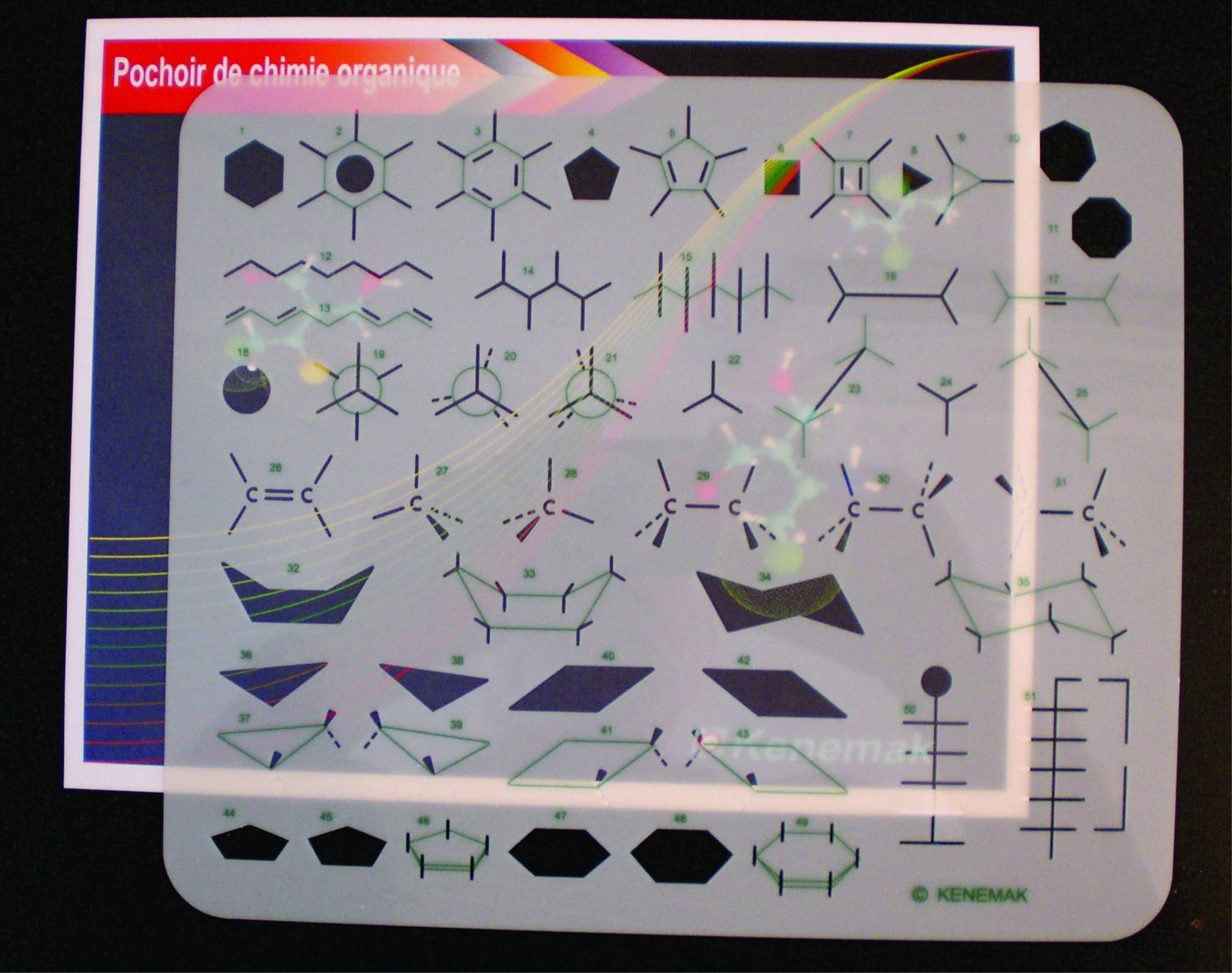 Organic Chemistry Stencil Drawing Template - Stencils & Templates