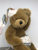 Collectible Ty Sleepy Time Teddy Bear Diaper Hat Plush StuffToy Rare 11in Brown - $21.85