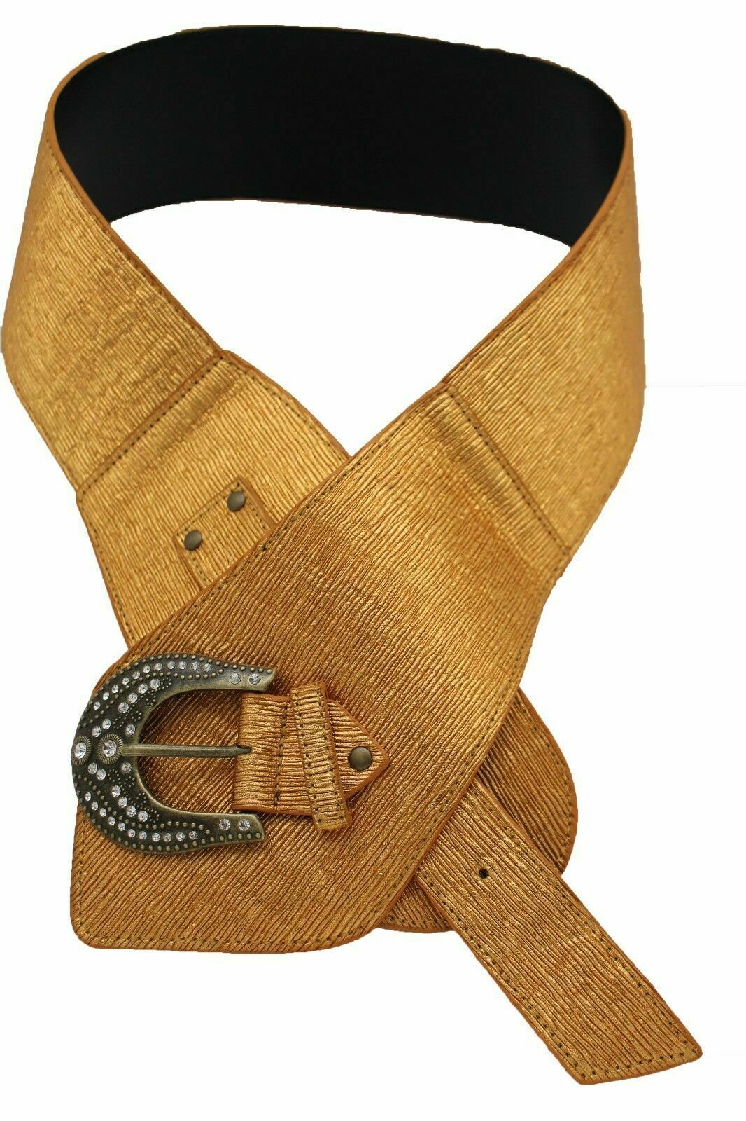 Sexy Women Waist Hip Rose Gold Wide Western Corset Fashion Hot Belt