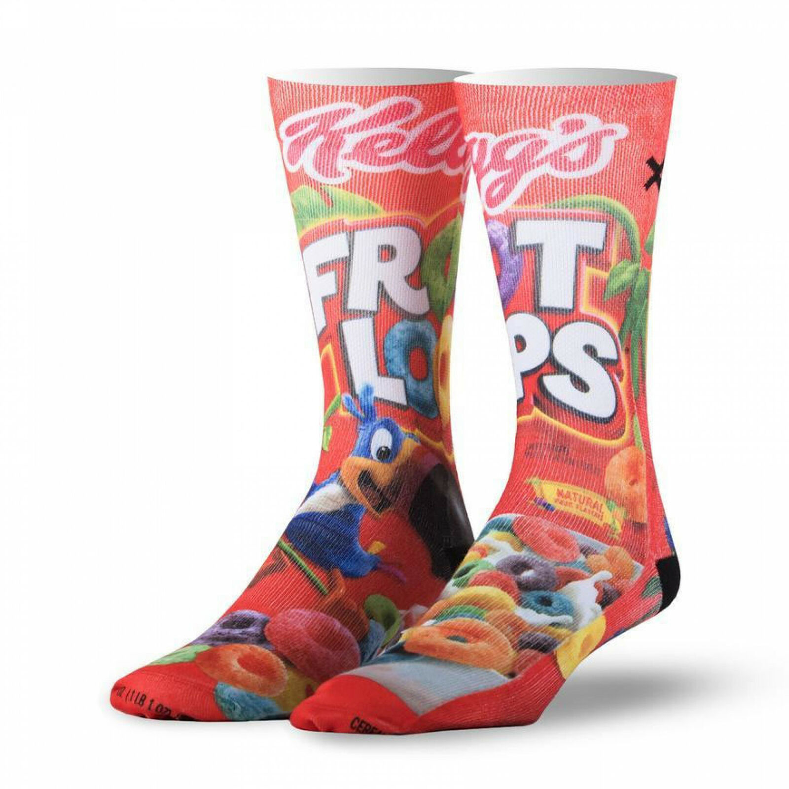 Froot Loops Cereal Fruit Loops Socks Red - Socks
