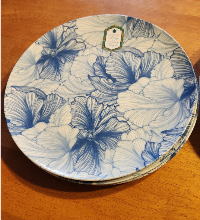 Intesa Home Turkey Blue Floral Dinner Plates and 50 similar items