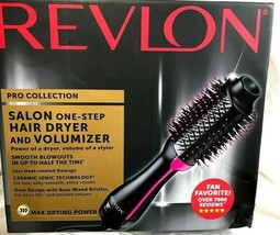 Revlon One-Step Hair Dryer And Volumizer Hot Air Brush, Black Pink, Open Box - $49.99
