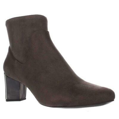 dark grey ankle booties