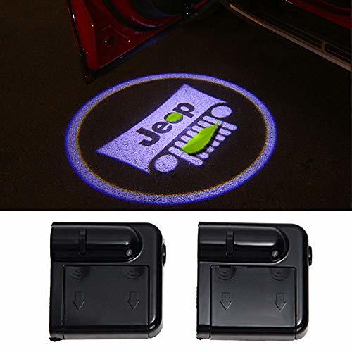 2 Pcs for Jeep Wireless Car Door Led Laser Projector Logo Light