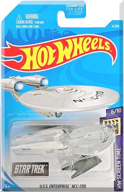 HW Screen Time Card Star Trek U.S.S.ENTERPRISE NCC-1701 Hot Wheels