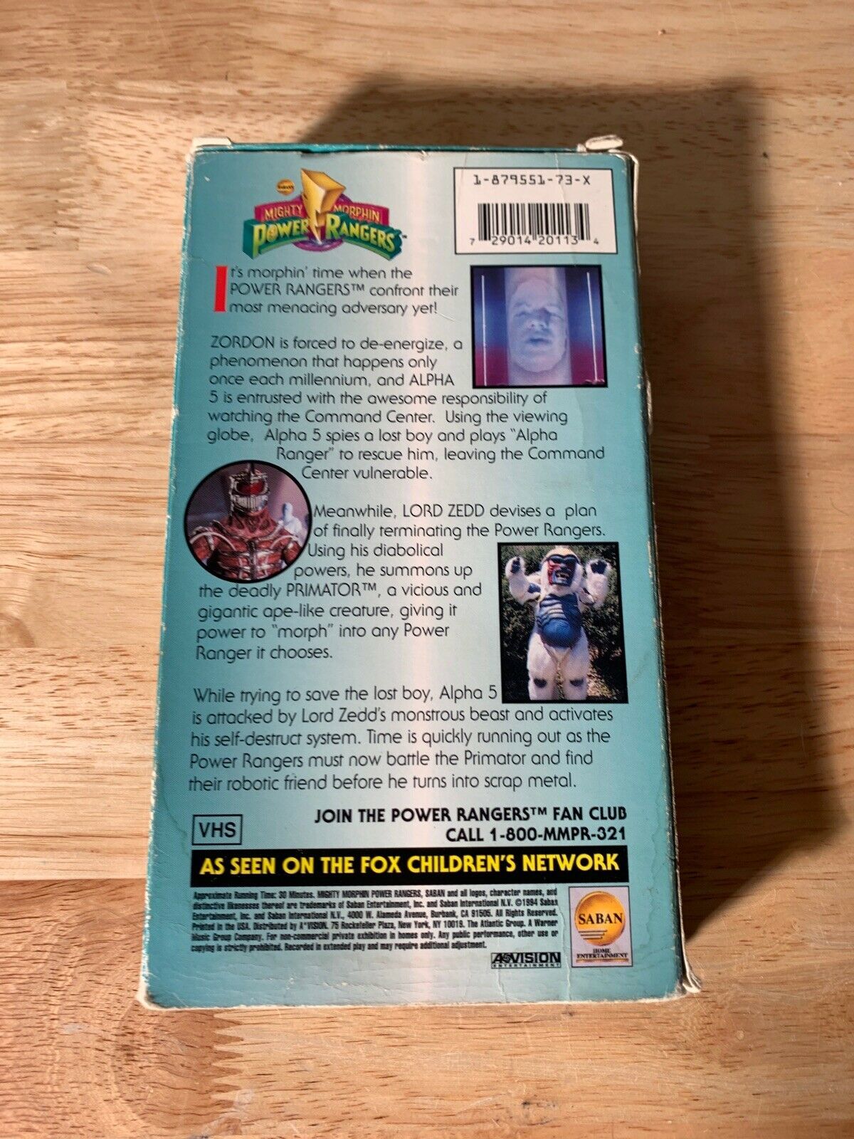 Saban's Mighty Morphin Power Rangers - The Wanna-Be Ranger VHS MMPR ...