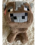 Mojang Jinx Minecraft Brown Gray Cow Fleece Plush Stuffed Animal Toy 6” - $14.70