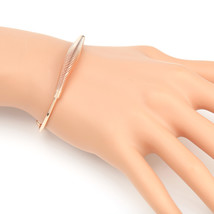 Rose Tone "Slinky" Coil Bangle Bracelet - $23.99