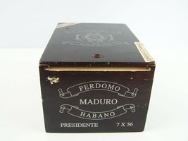 PERDOMO HABANO MADURO PRESIDENTE Cigar Box Stash Slide Top - $19.79
