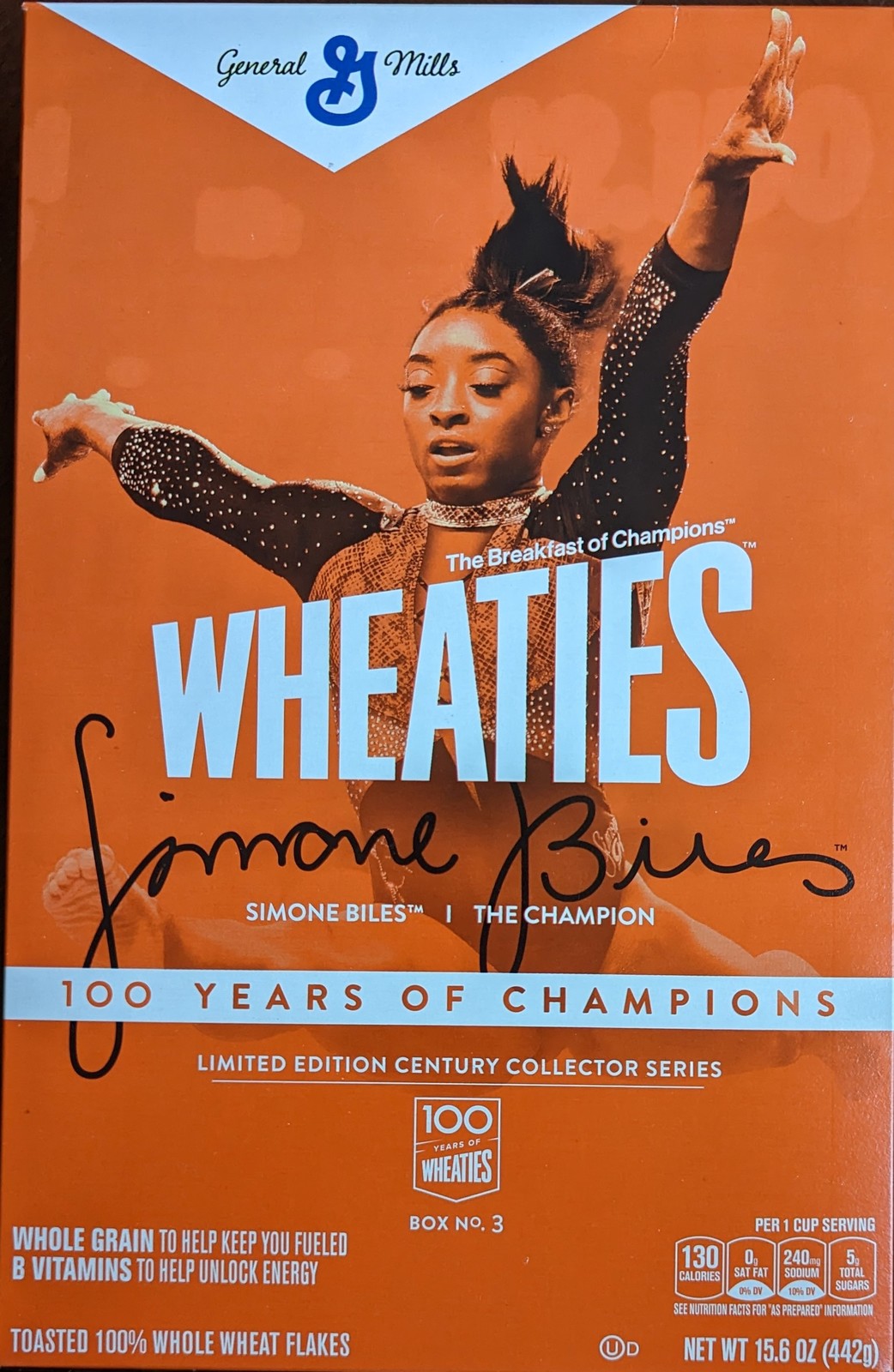 Simone Biles Wheaties Box #3 Limited Edtn Century Collectors Series ...