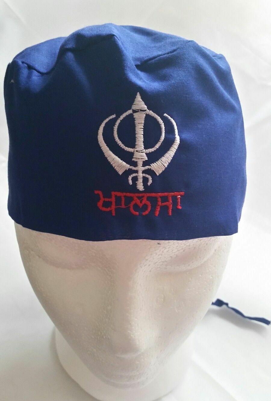 Sikh Punjabi Turban Patka Pathka Singh Khanda Bandana Head Wrap Blue ...
