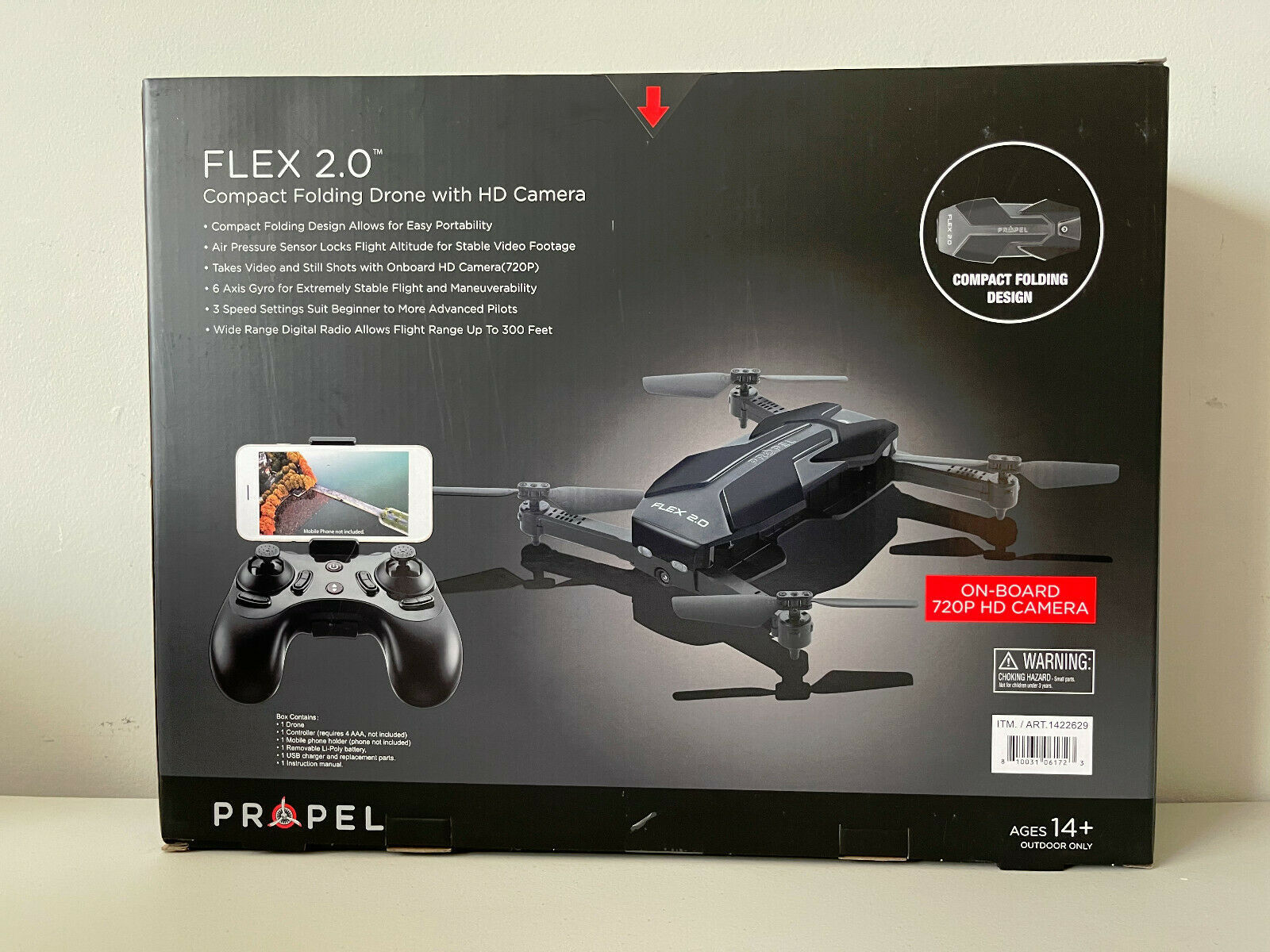 Propel FLEX 2.0 Compact Folding Drone with HD Camera 