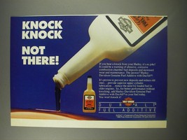 1990 Harley-Davidson Duralt Fuel Additive Ad - Knock Knock Not There! - $14.99