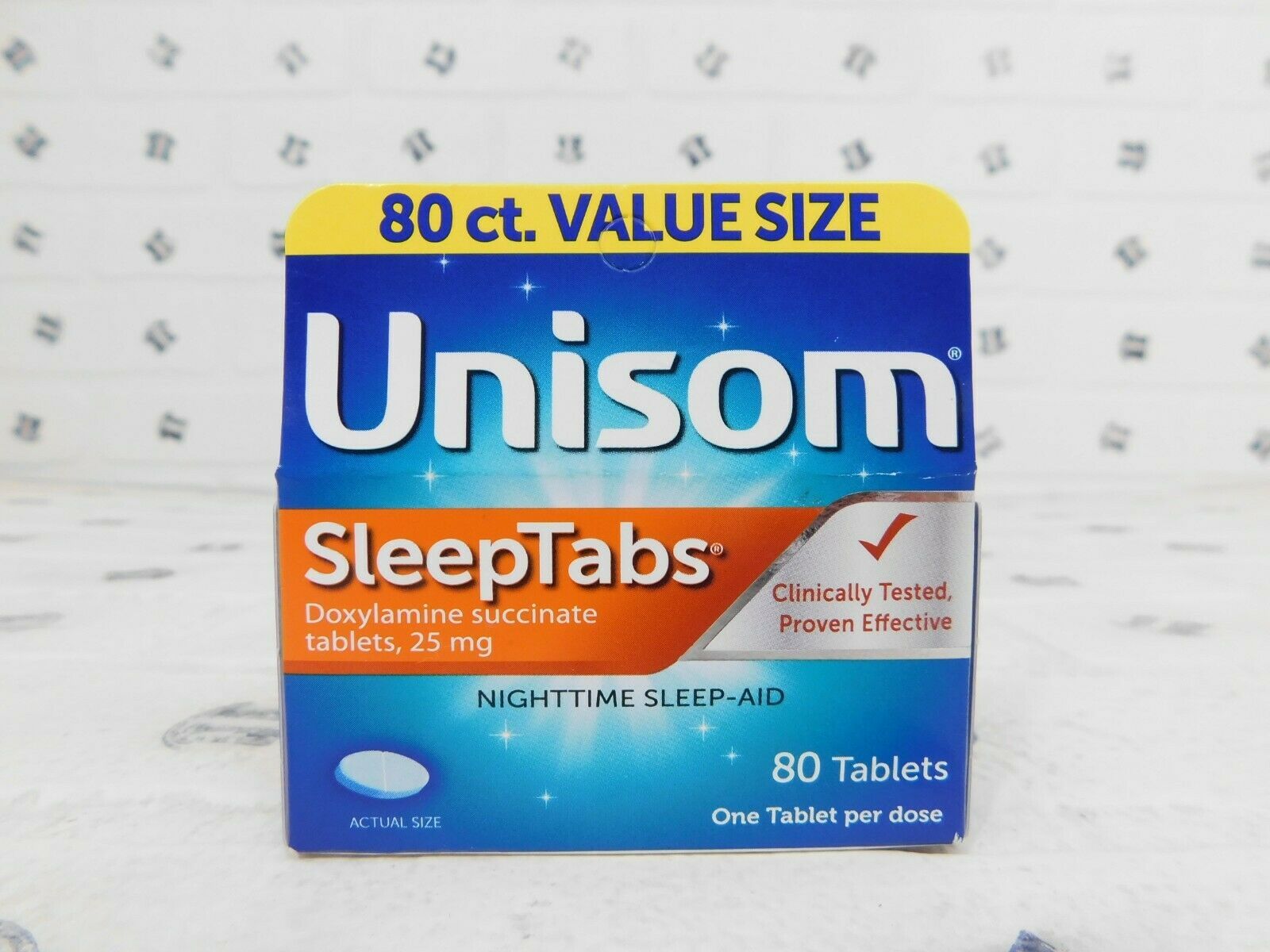 Unisom SleepTabs Nighttime Sleep-Aid Tablets - 80 Count EXP: 6/2022 ...