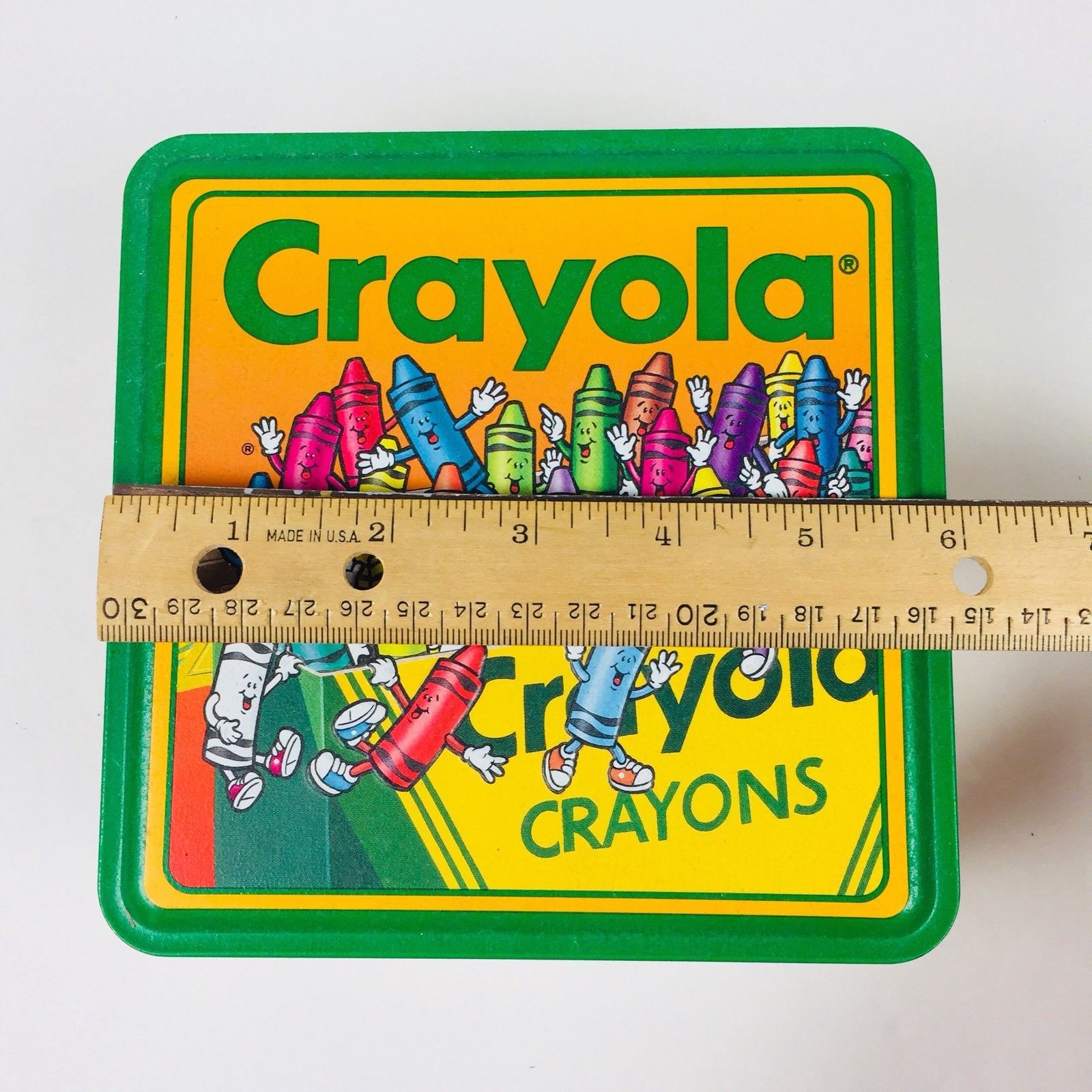 Vintage Crayola Crayons Tin Box Unused 64 Crayons Retired Colors ...