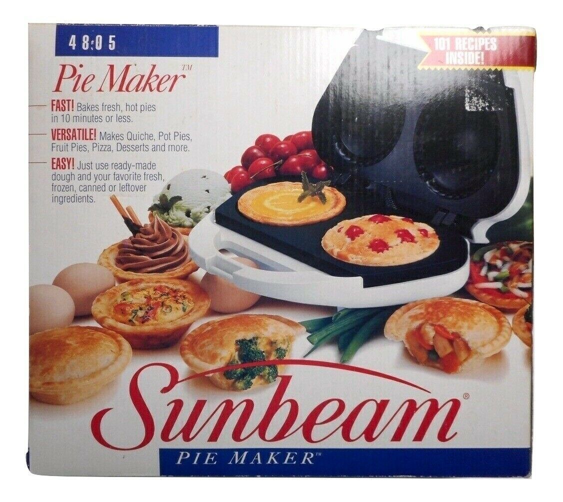 Sunbeam Pie Maker Model 4805 NEW IN THE BOX Cupcake, Pie & Dessert Makers