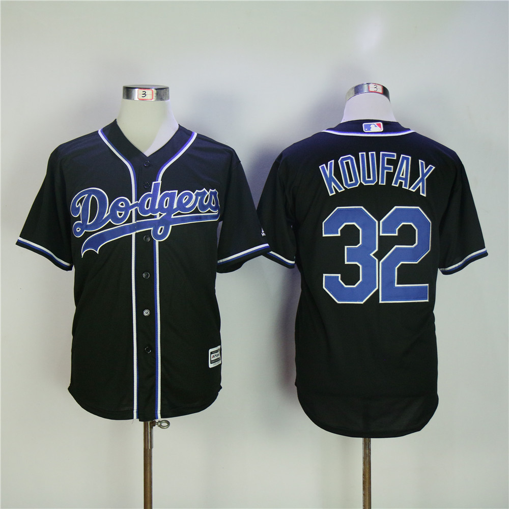 Men's Los Angeles Dodgers 32 Sandy Koufax Jersey Sewn on Baseball
