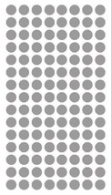 1/4" Silver Round Color Coding Inventory Label Dots Stickers Made In Usa - $1.98+