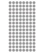 1/4&quot; SILVER Round Color Coding Inventory Label Dots Stickers MADE IN USA - $1.98+