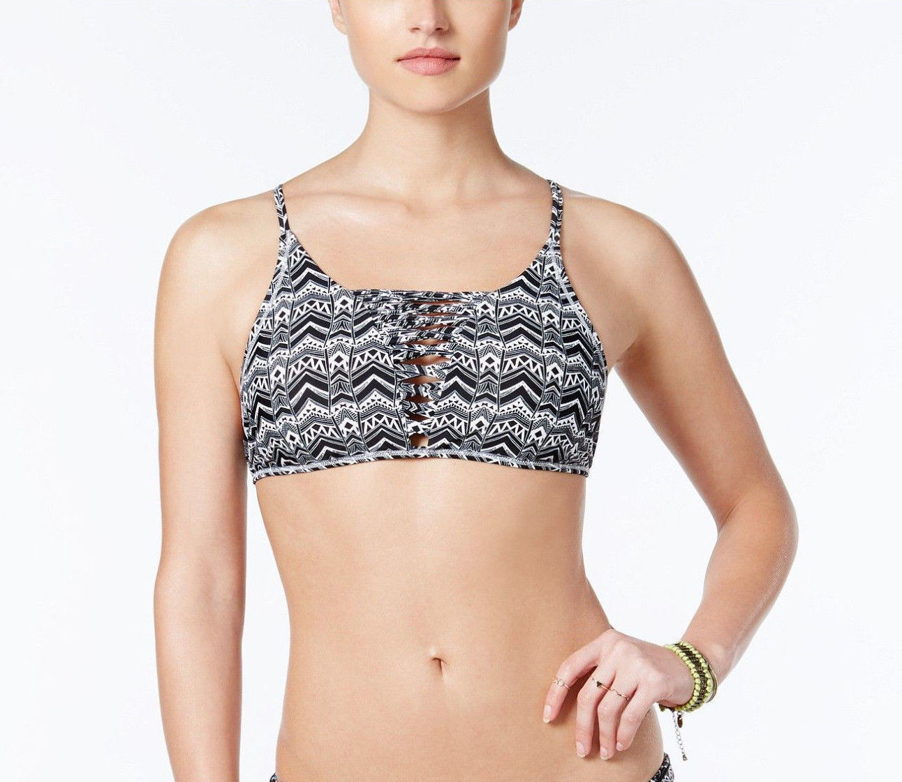 NEW Jessica Simpson Dakota Reversible Split Sides Bikini Bottom M Medium