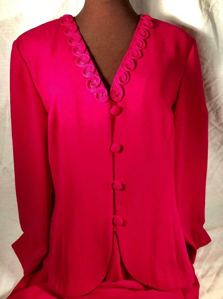 hot pink pant suit womens