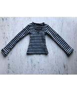 SD SD13 size Batchick Black Gray Striped Long Sleeve Shirt Top BJD Super... - $24.97