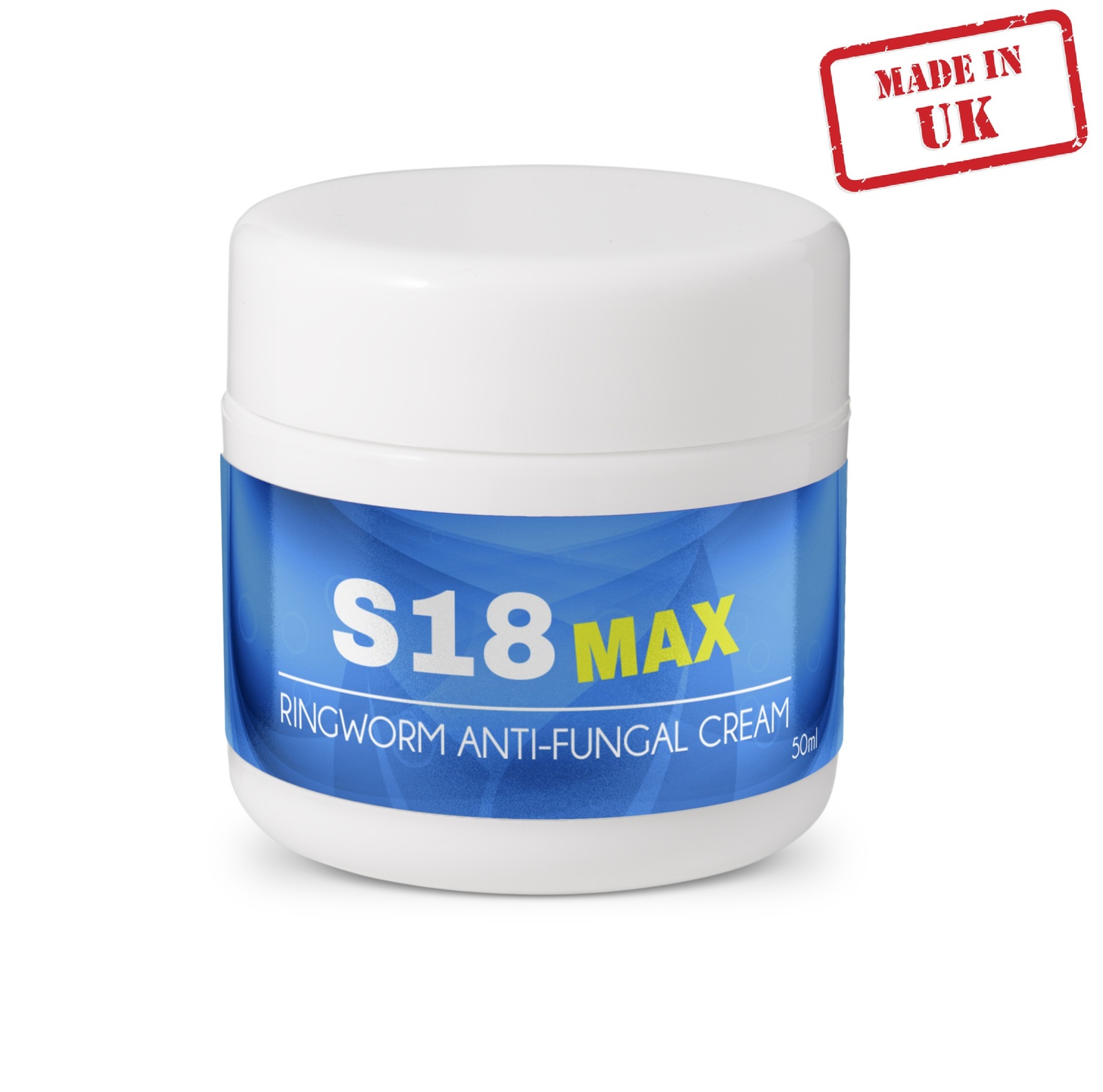 2 x S18 Max RINGWORM Antifungal Cream 50ml for ADULTS and CHILDREN 50ml UK Made Moisturizers