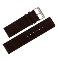 Speidel Brown Leather Watch Band Strap 24MM - $30.84