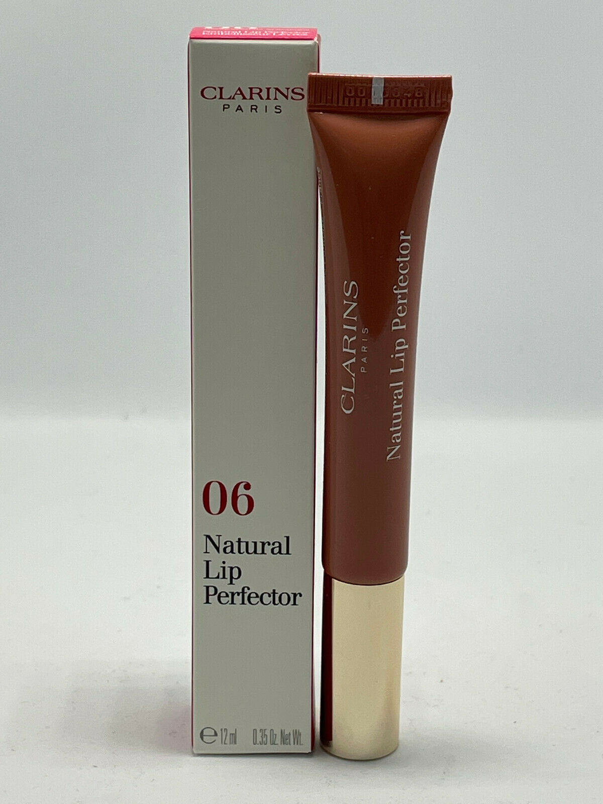 NEW CLARINS NATURAL LIP PERFECTOR # 06 ROSEWOOD SHIMMER 100% AUTHENTIC - $15.79