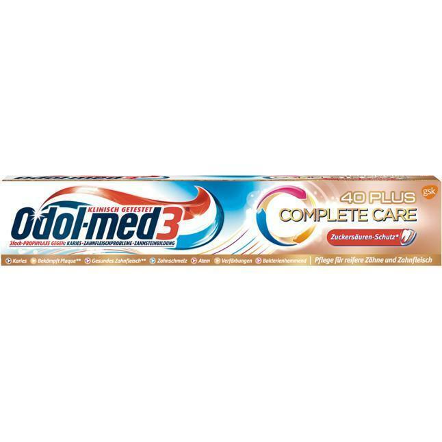 Odol-Med 3 COMPLETE CARE 40 toothpaste for MATURE teeth 100ml- FREE US SHIPPING