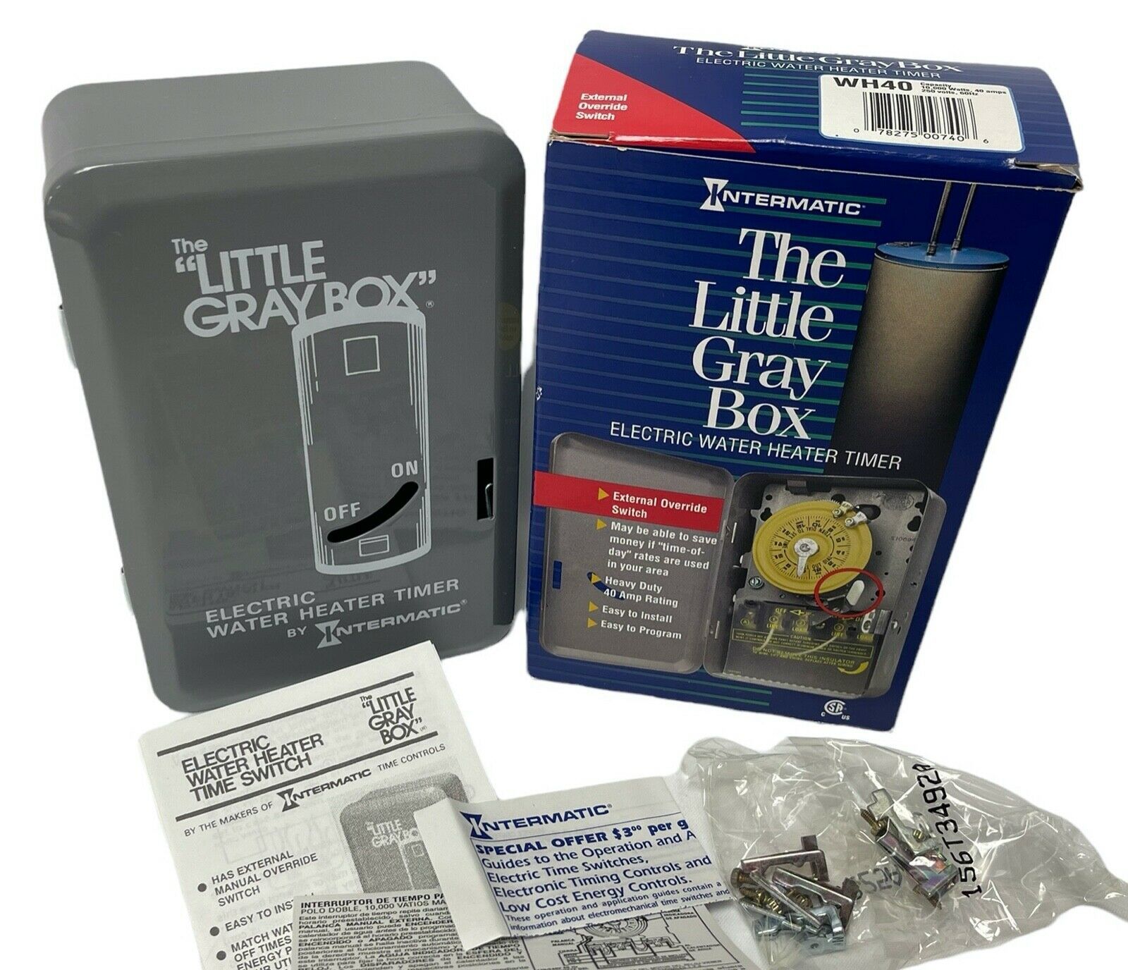 NEW Intermatic WH40 Electric Water Heater Timer The Little Gray Box