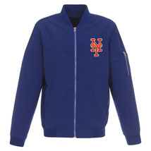 MLB New York Mets Lightweight Nylon Bomber Jacket  Embroidered Logo  - $119.99