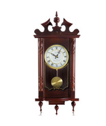 Bedford Clock Collection Classic 31 Inch Chiming Pendulum Wall Clock in ... - $146.33