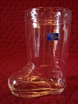 Studio Nova Crystal Chrismas Boot Vase Made in Japan Excellent Condition - $4.00