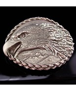 Vintage Eagle BUCKLE Patriotic - Silver American bird - Biker buckle - P... - $65.00