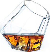 Dragon Glassware Whiskey Glasses, The Diamond 2 Count (Pack of 1), Clear  - $60.49