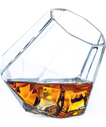 Dragon Glassware Whiskey Glasses, The Diamond 2 Count (Pack of 1), Clear  - $60.49