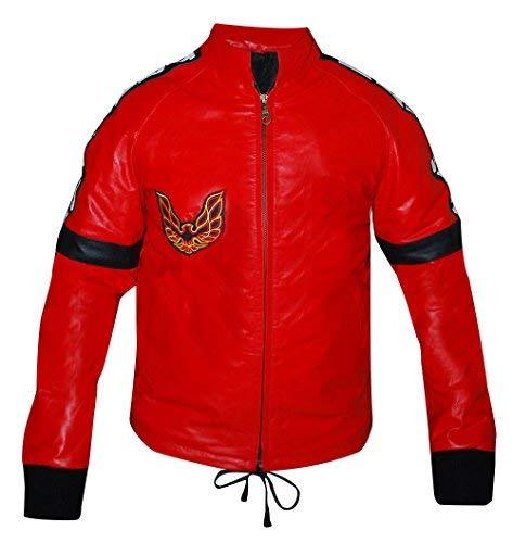 Men's Red Smokey And The Bandit Out Burt Reynolds Motorcycle Real Leather Jacket