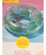 Sun Squad Inflatable Swim Tube with Handles - Rainforest Print, 3ft 5in ... - $12.86