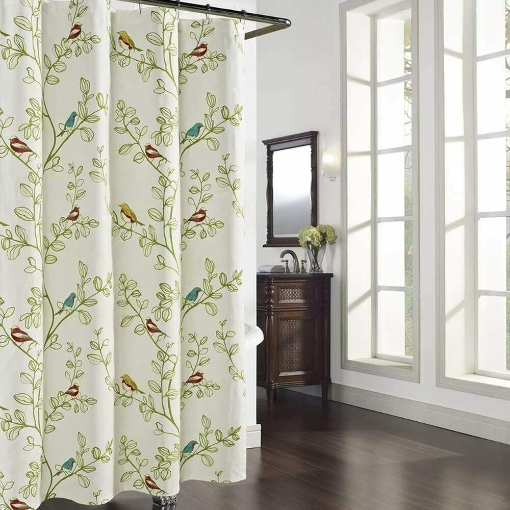 Red Yellow Blue Bird Green Leaves Farmhouse French Country Fabric