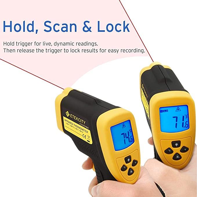 Etekcity Lasergrip 774 Non Contact Digital Laser Infrared Thermometer Temperat Cooking 1194