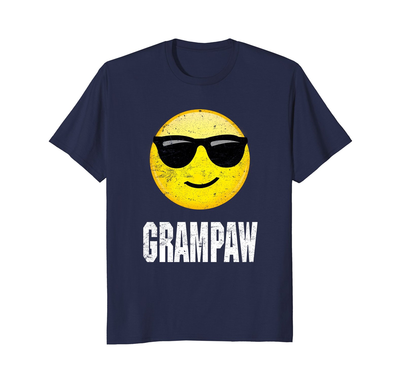 Funny Shirts - Grampaw - Face Emoji Sunglasses Father's Day T-Shirt Men