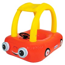 Little Tikes Inflatable Baby &amp; Kids Pool Float, Red Car Coupe With Beepi... - $42.99