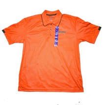 FAMU Champion Florida A&M University Rattlers Polo Coach Shirt Orange Green HBCU - $25.18