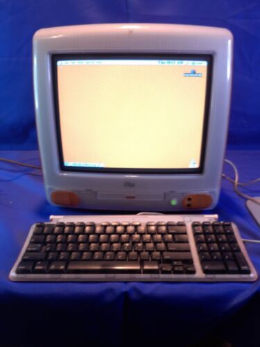 Retro Vintage 1998 Apple iMac G3 Orange All-in-One Computer W/ Keyboard ...