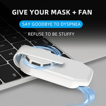 Reusable Portable Fan For Face Mask Clip-On Air Filter USB Rechargeable ... - $13.82+