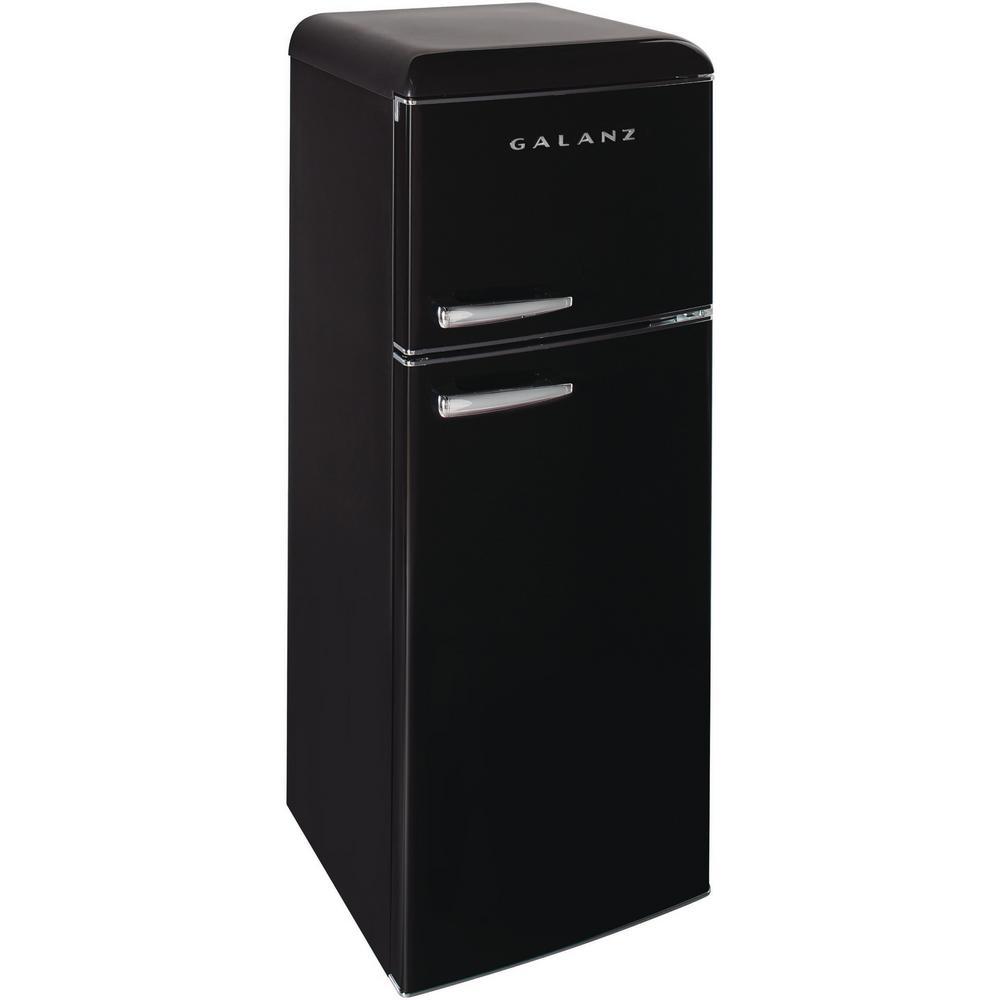 Galanz 7.6 cu.ft. Retro Mini Refrigerator with Dual Door and True